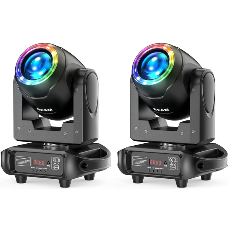 100W LED Rainbow Effect Light 8 GOBOs 8 Colors 6 Prism Moving Head Light - E44