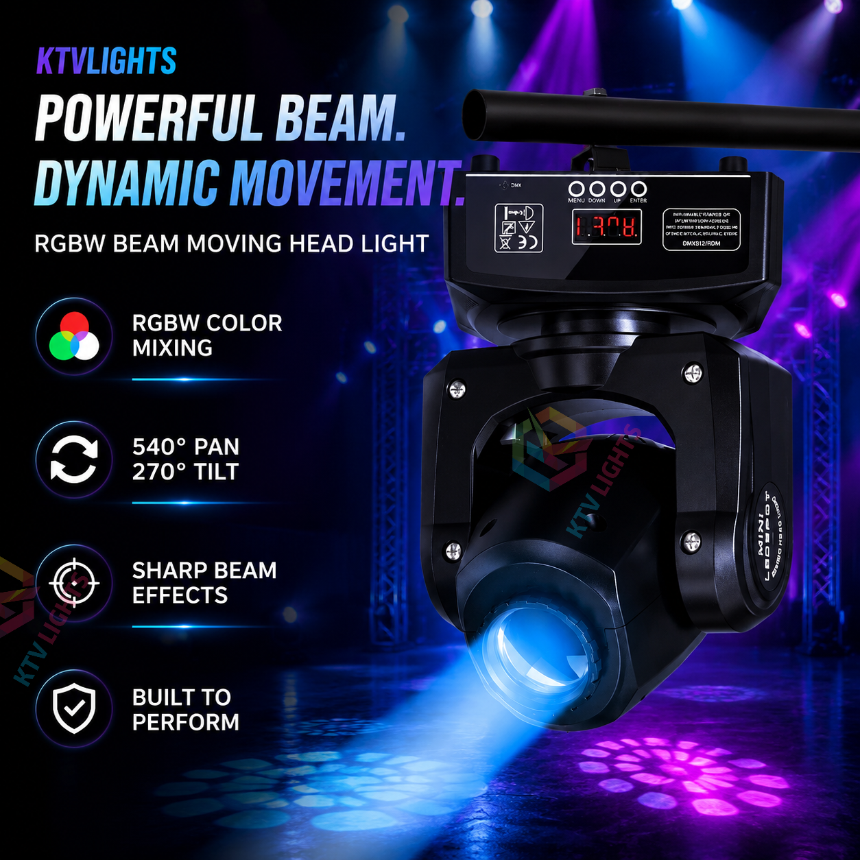 RGBW Beam Moving Head Light-E18