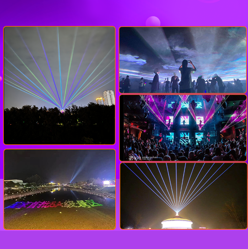 18W Six-Eye Full-Color Scanning Laser Light - B37