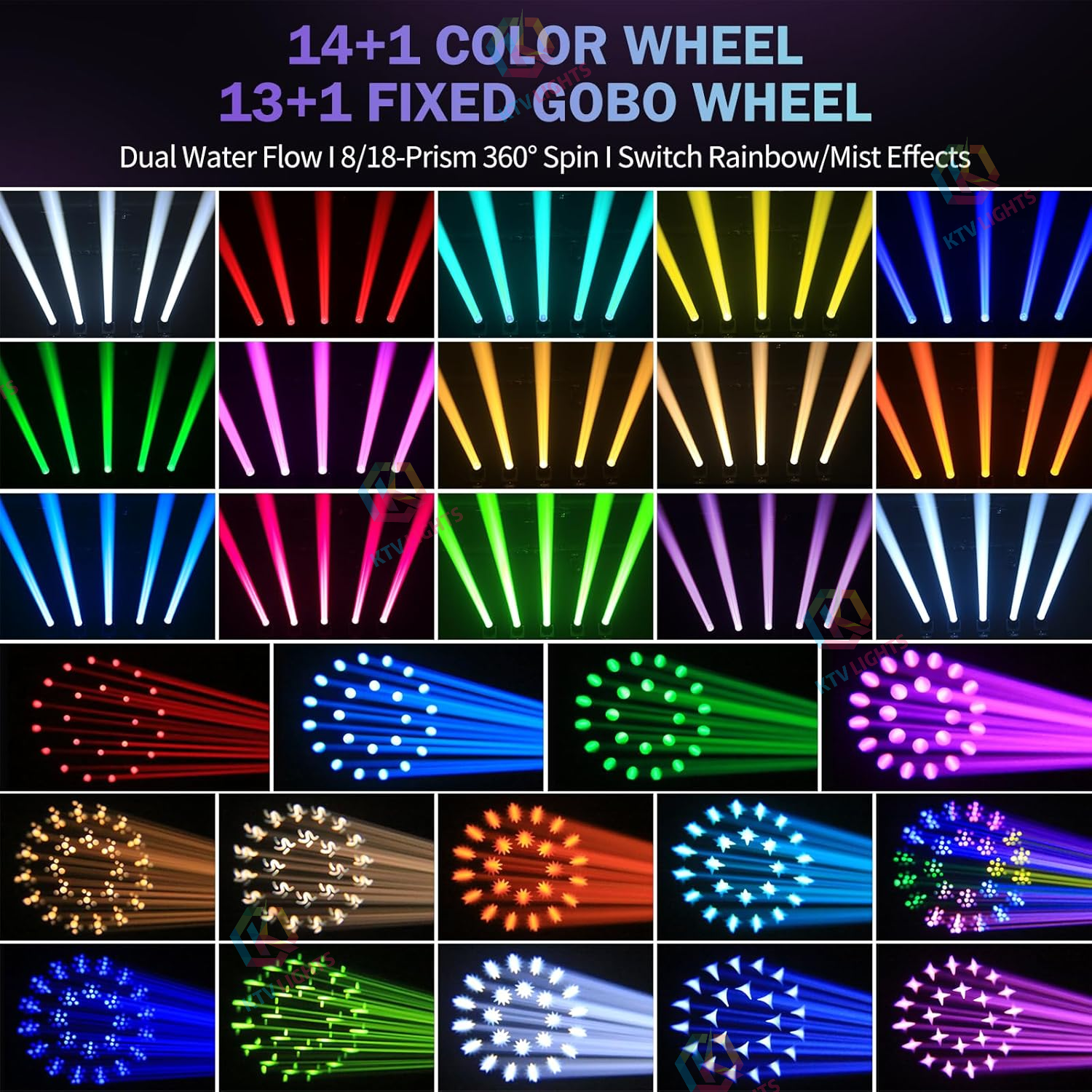 295W 15Gobos DMX512 Moving Head Light-E68