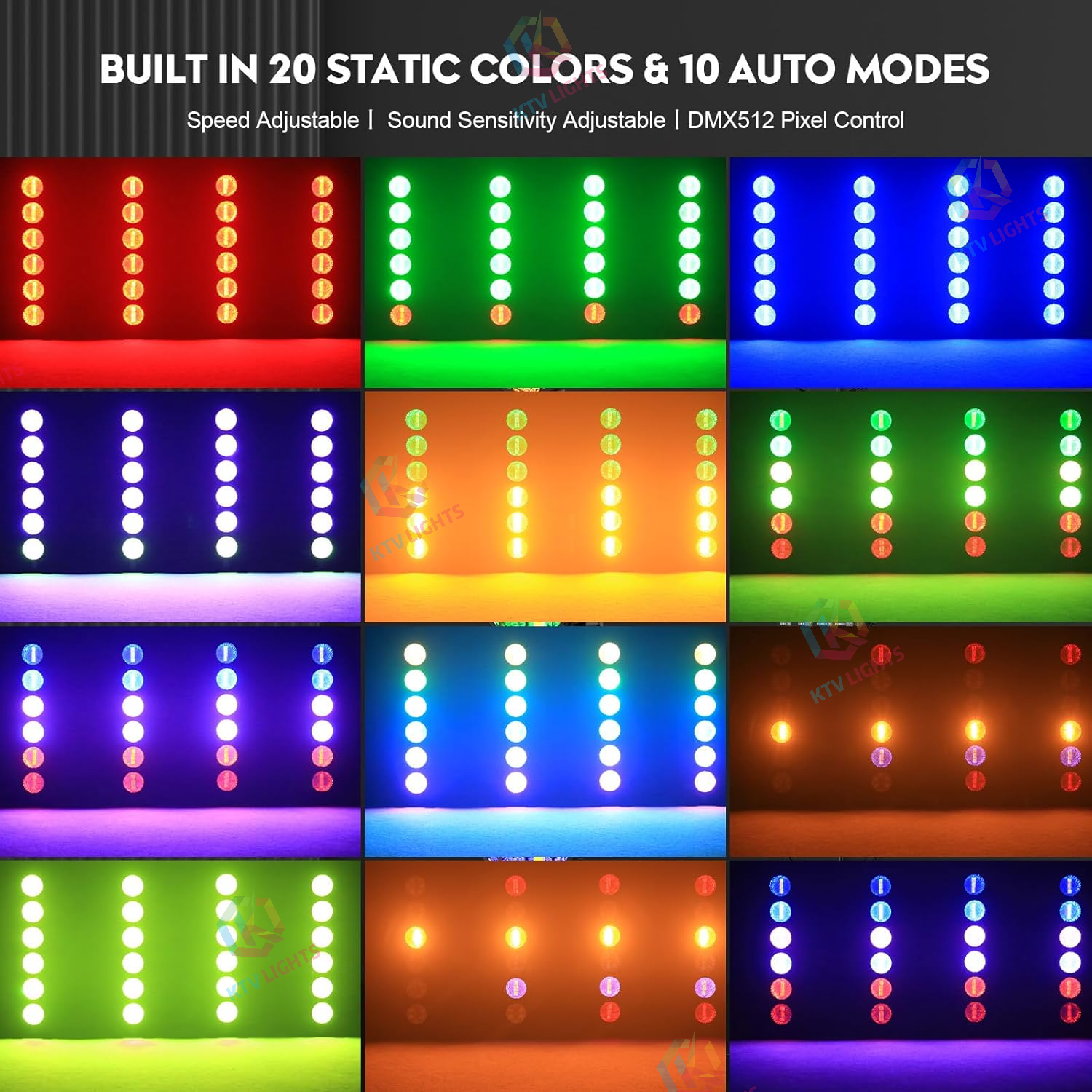 Retro LED RGB Stage Lights COB LED PAR Lights- P64