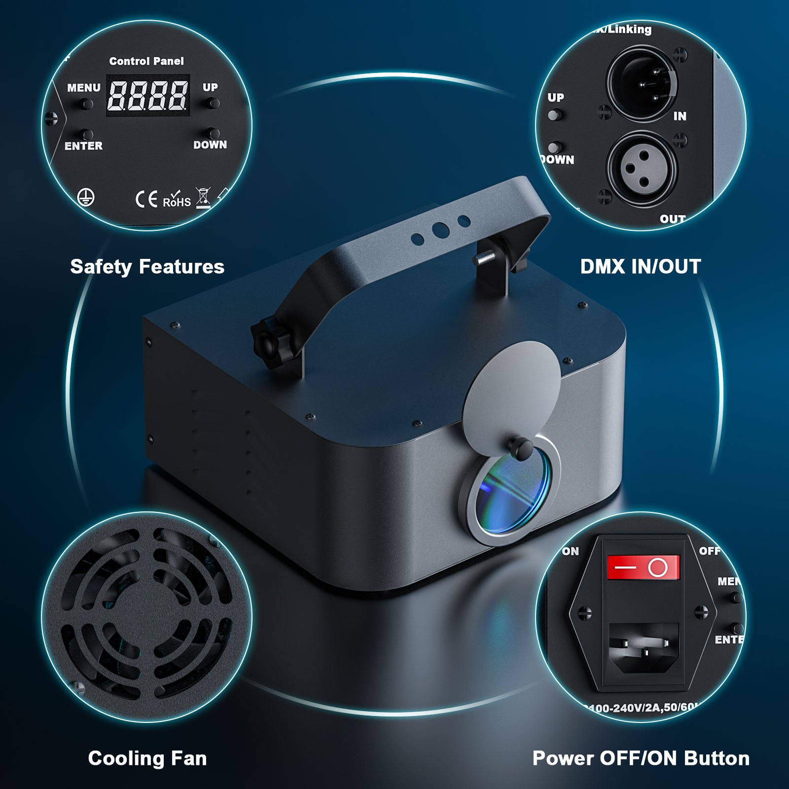 3D animated laser lights - A36