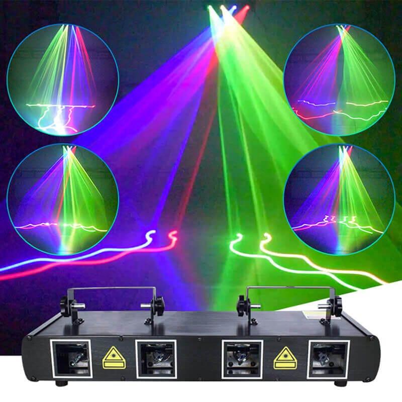 RGB four-hole beam scanning laser light - Ktvlights