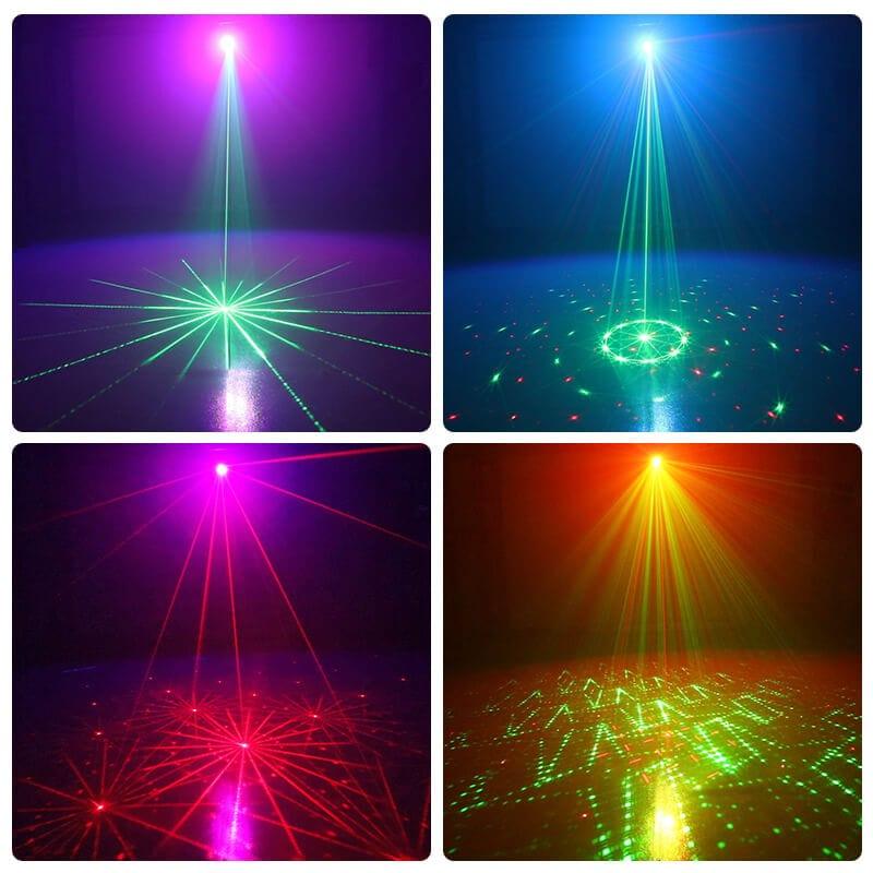Rechargeable 8-hole mini laser light - Ktvlights