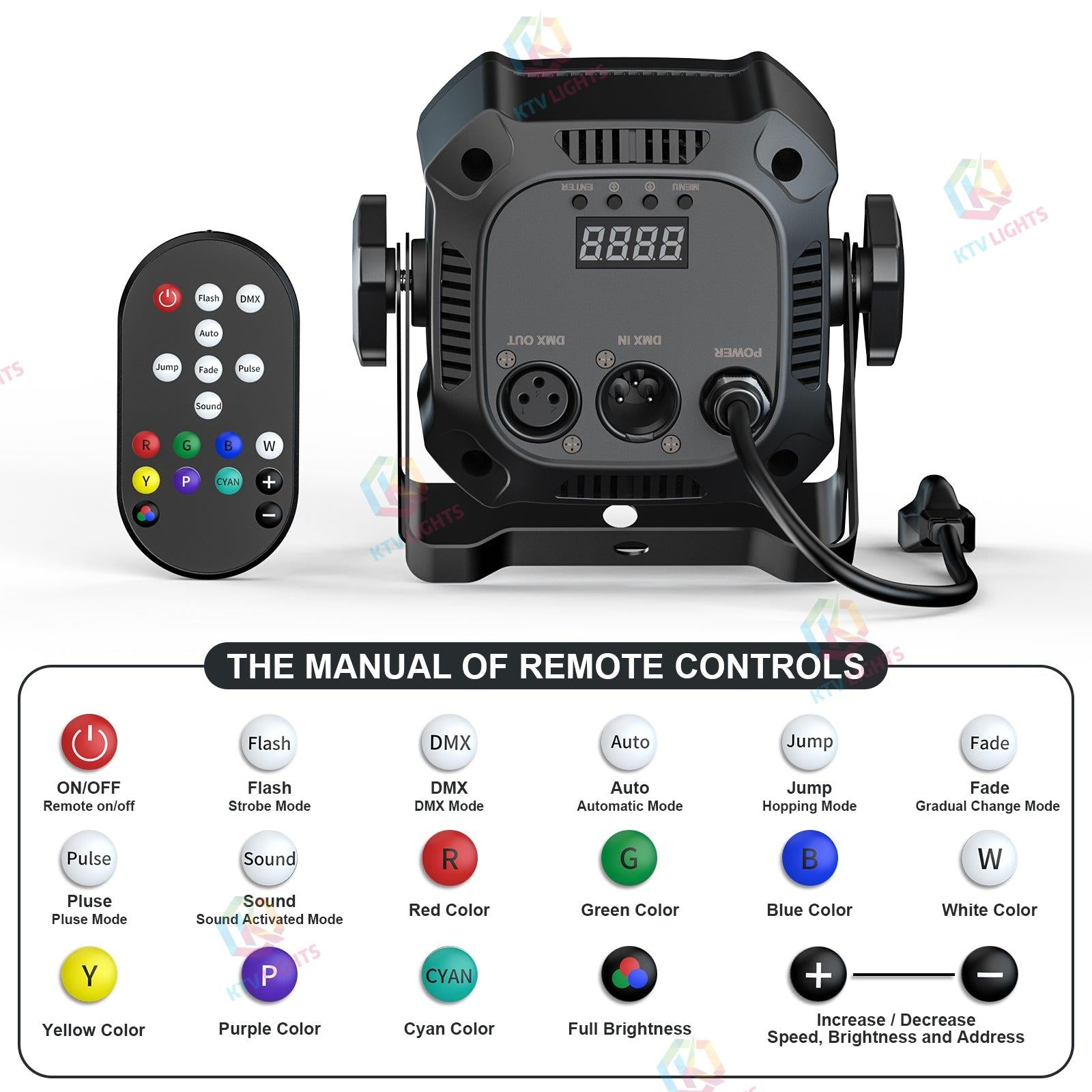 4*8W RGBW four-in-one LED PAR light-P37