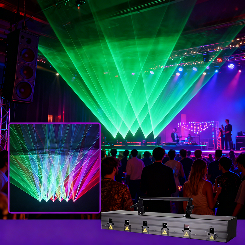 Can a Six-Eye Full-Color Laser Light Turn My Room into an EDM Festival Spot?
