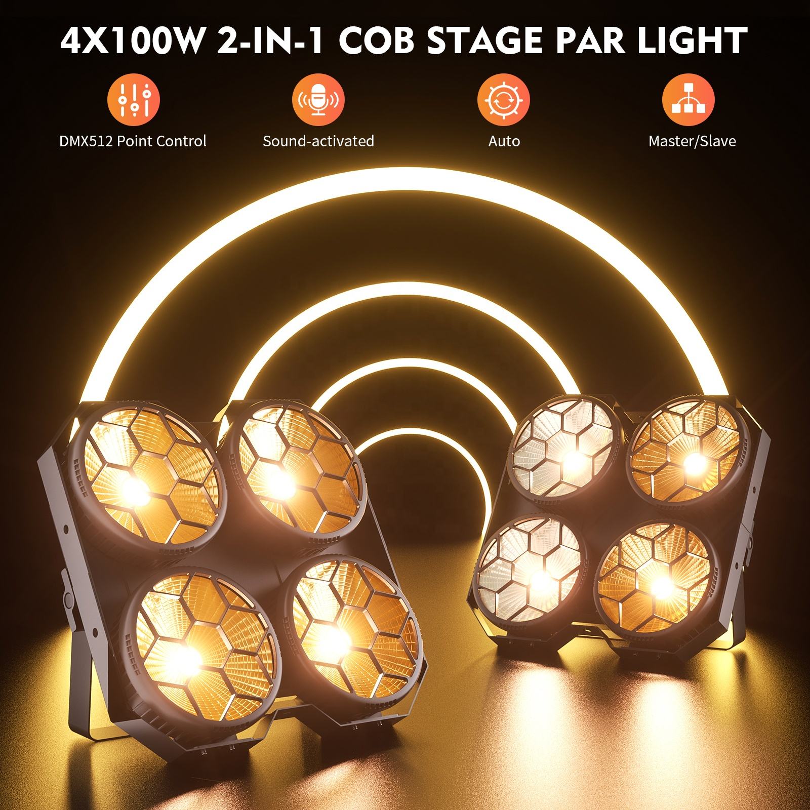 4x100W COB 4-eye LED blind light-P41