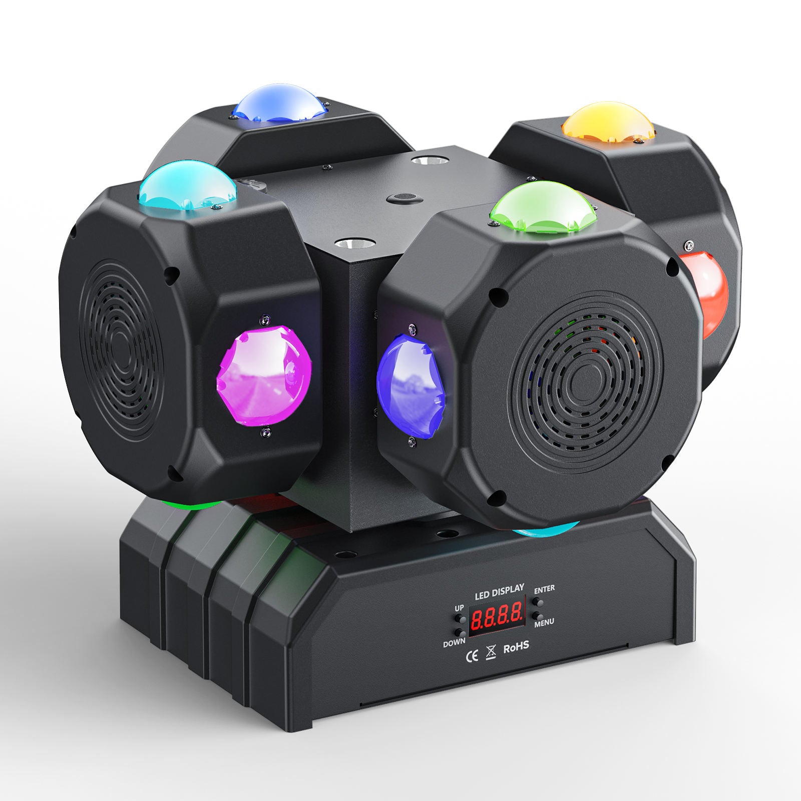 16-Piece 200W RGBW DMx512 Disco Moving Head Light - E49