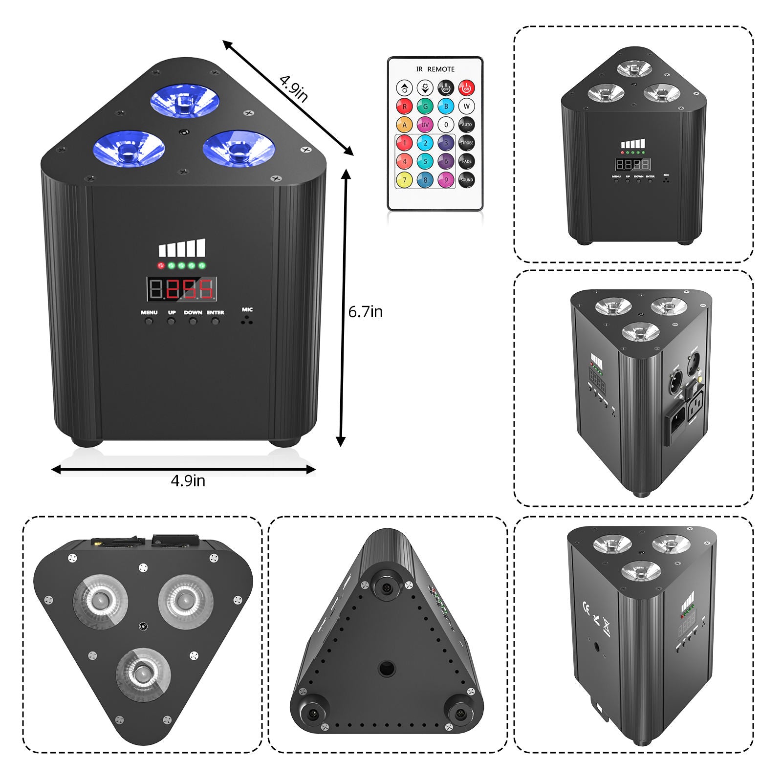 3PCS RGBW 4In1 with battery light wall washer light-P42