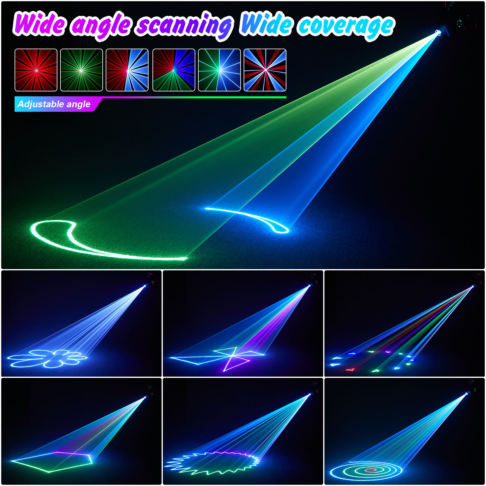 3D animated laser lights - A36