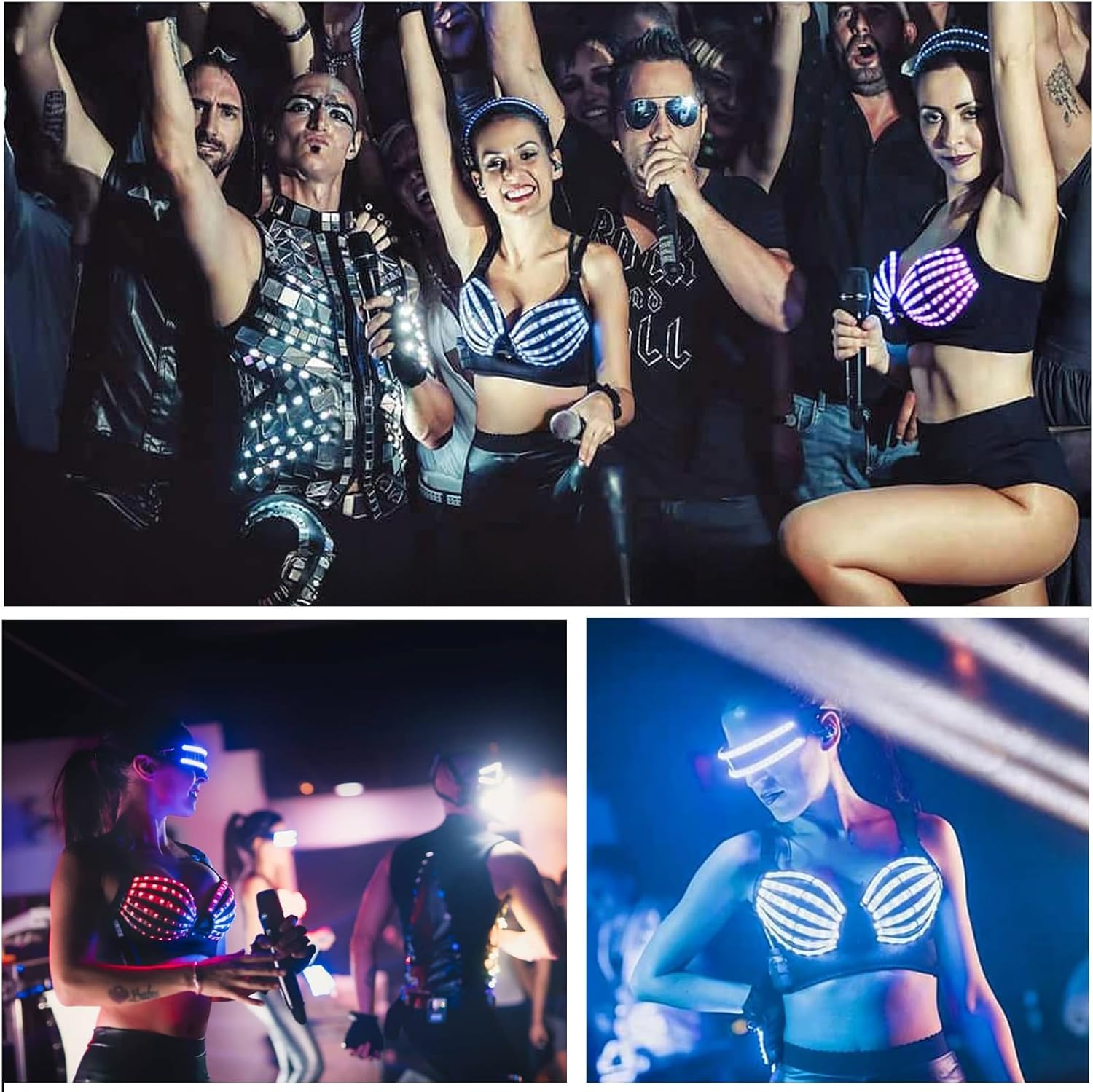 Full Color Pixel LED Bra for Djs and Clubs-M27