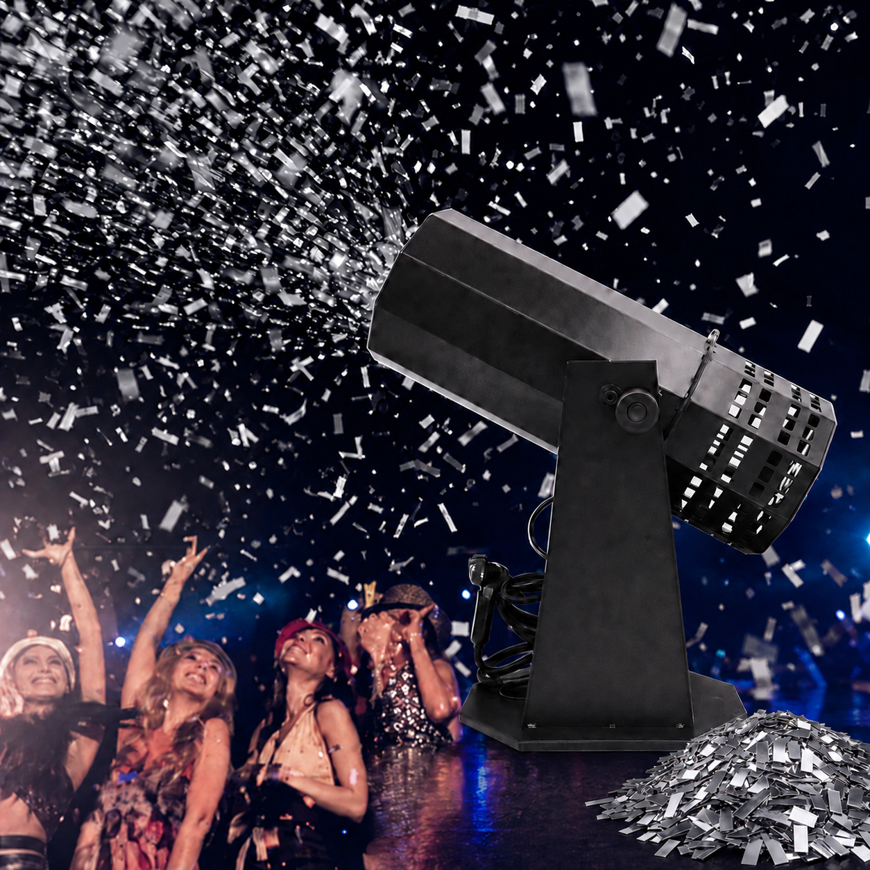 KTVLIGHTS 1500W Electric Confetti Machine for Stage Events