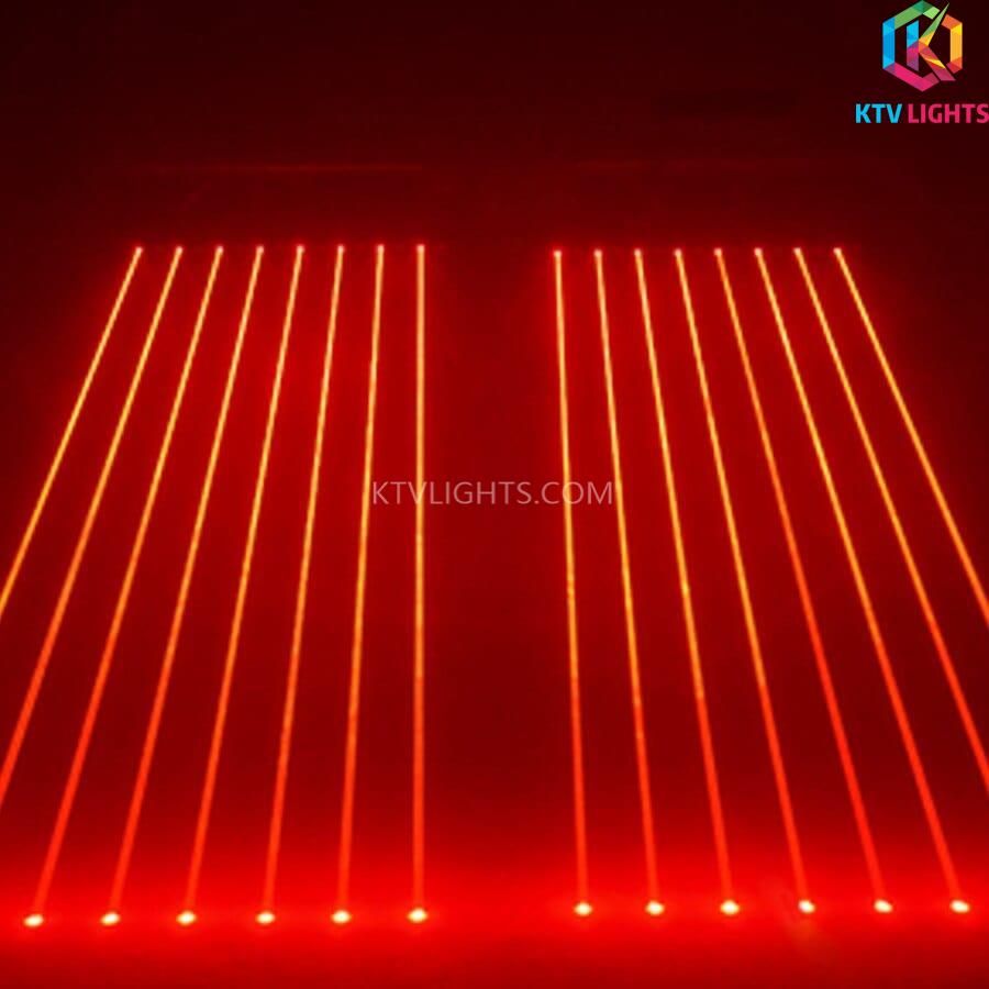 Ośmiootworowa skaningowa lampa laserowa RGB Światło sceniczne DMX-B4