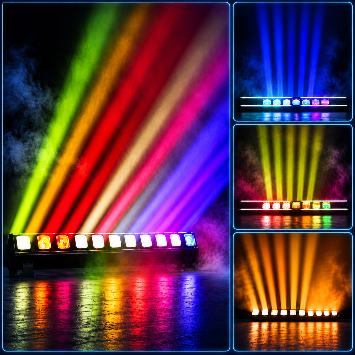 KTVLIGHTS 12x40W Zoom Moving Head Matrix Stage Light-E98