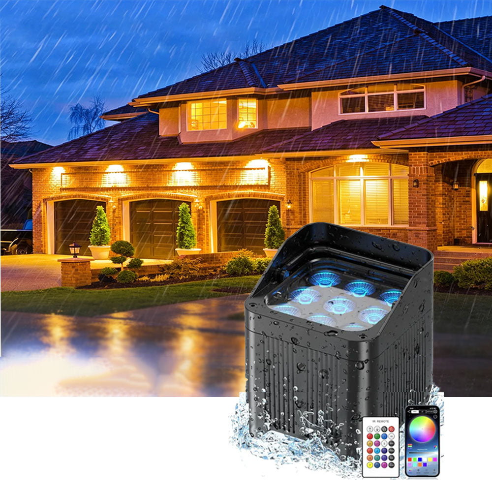 9X18W RGBW+UV APP waterproof par light-P6