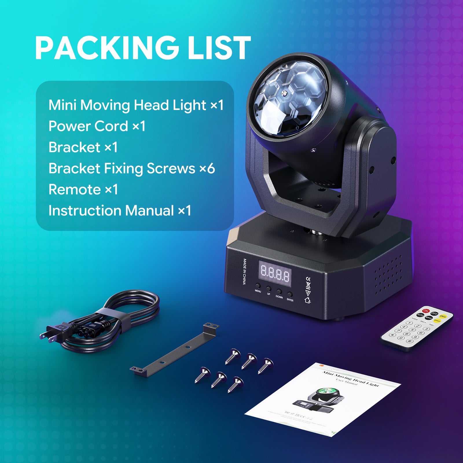 RGBW Mini Magic Ball Moving Head Light-E77