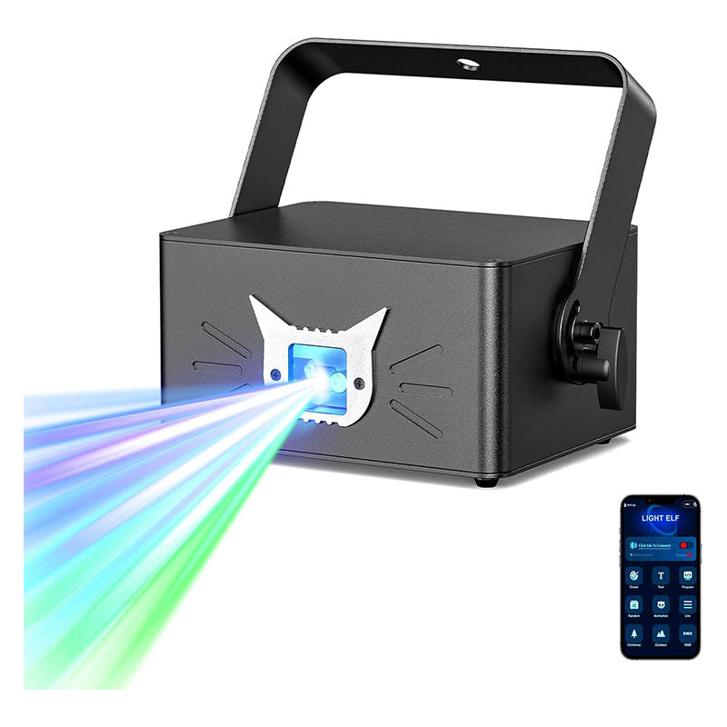 APP Full-Color RGB 3D Animated Laser Light - A34