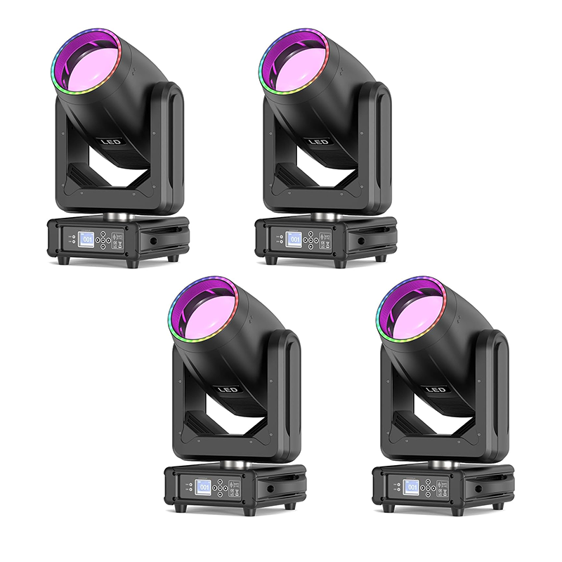 200W LED Moving Head Beam 18 Gobos 15 Cores 8+48 Prisma Luz de Palco-E25