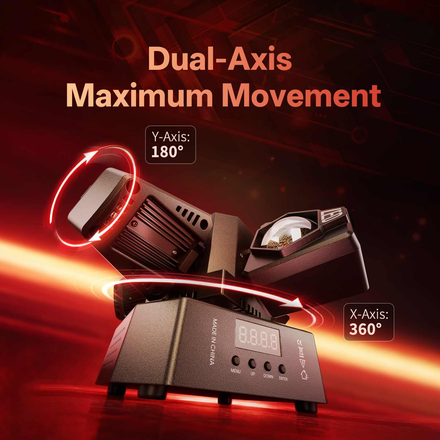 RGBW four-arm magic ball stage light-E73