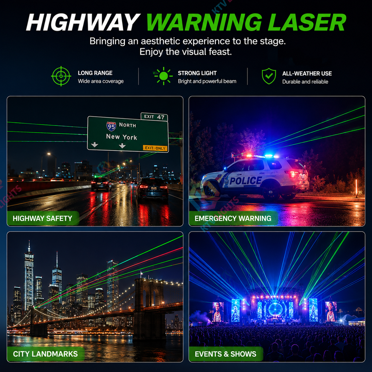 Programmable Outdoor Landmark Laser Light - B12