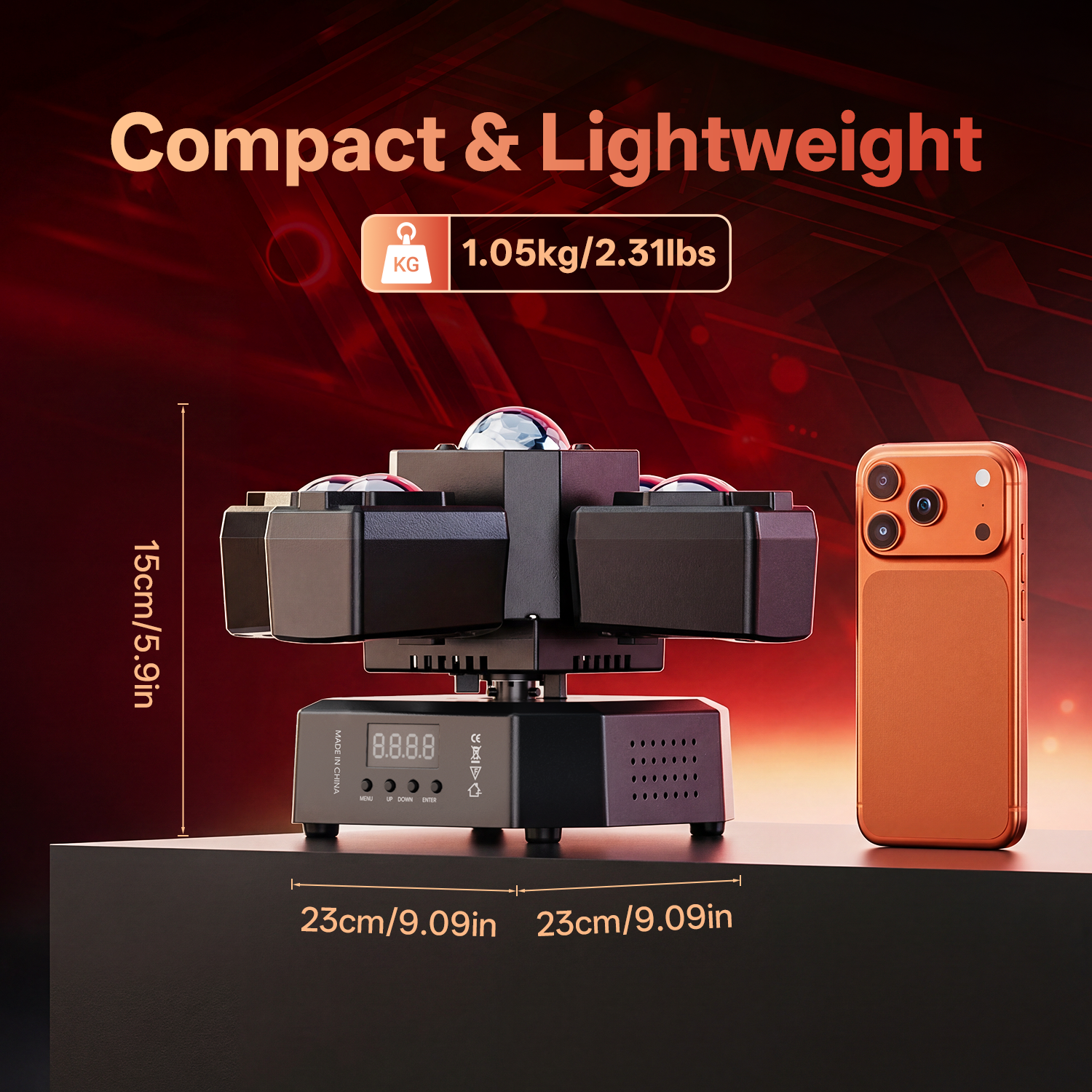 RGBW four-arm magic ball stage light-E73