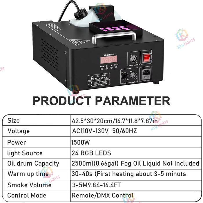 24 LED DMX512 3-in-1 full-color lamp beads smoke-Y12