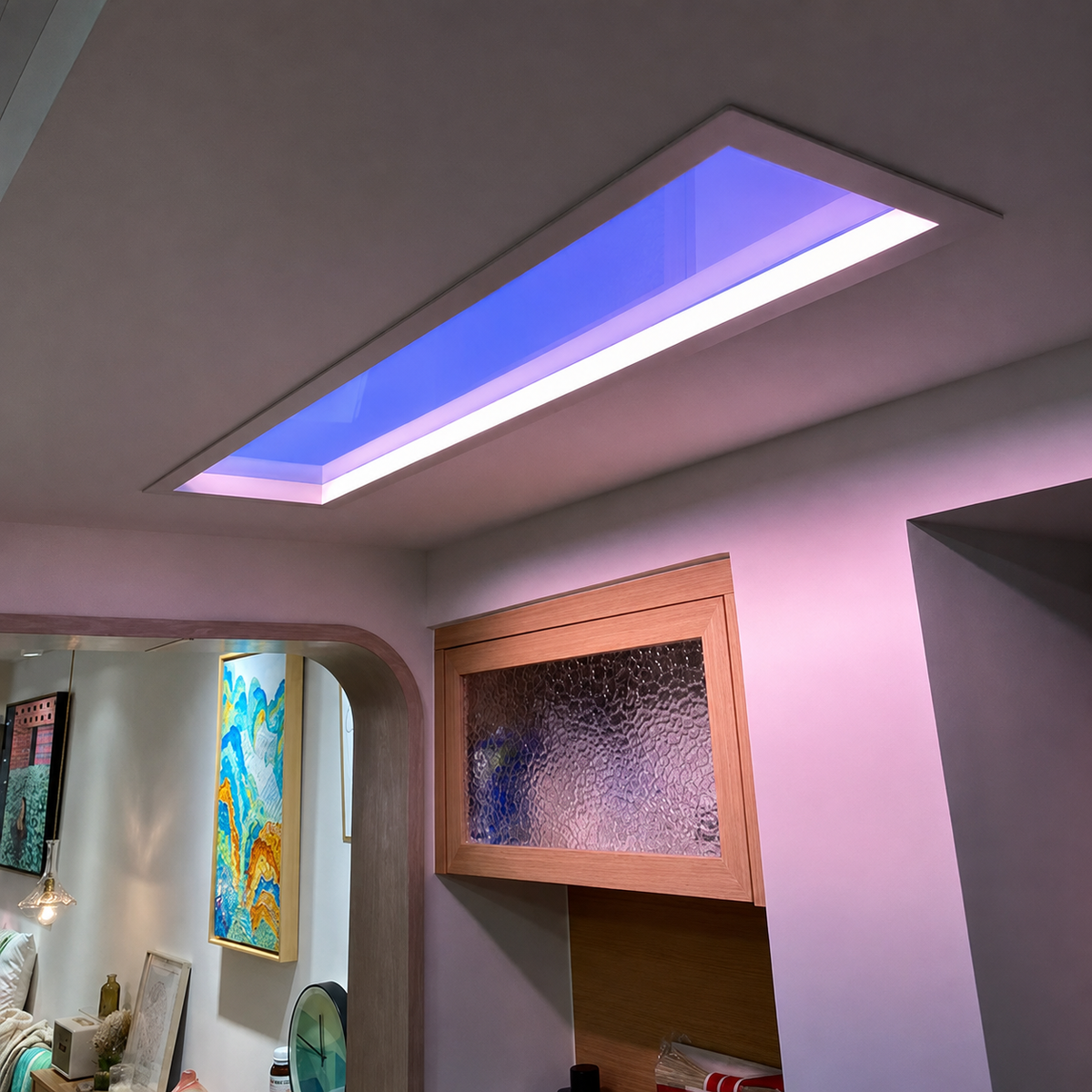 KTVLIGHTS Smart WiFi LED Artificial Skylight Ceiling Lamp