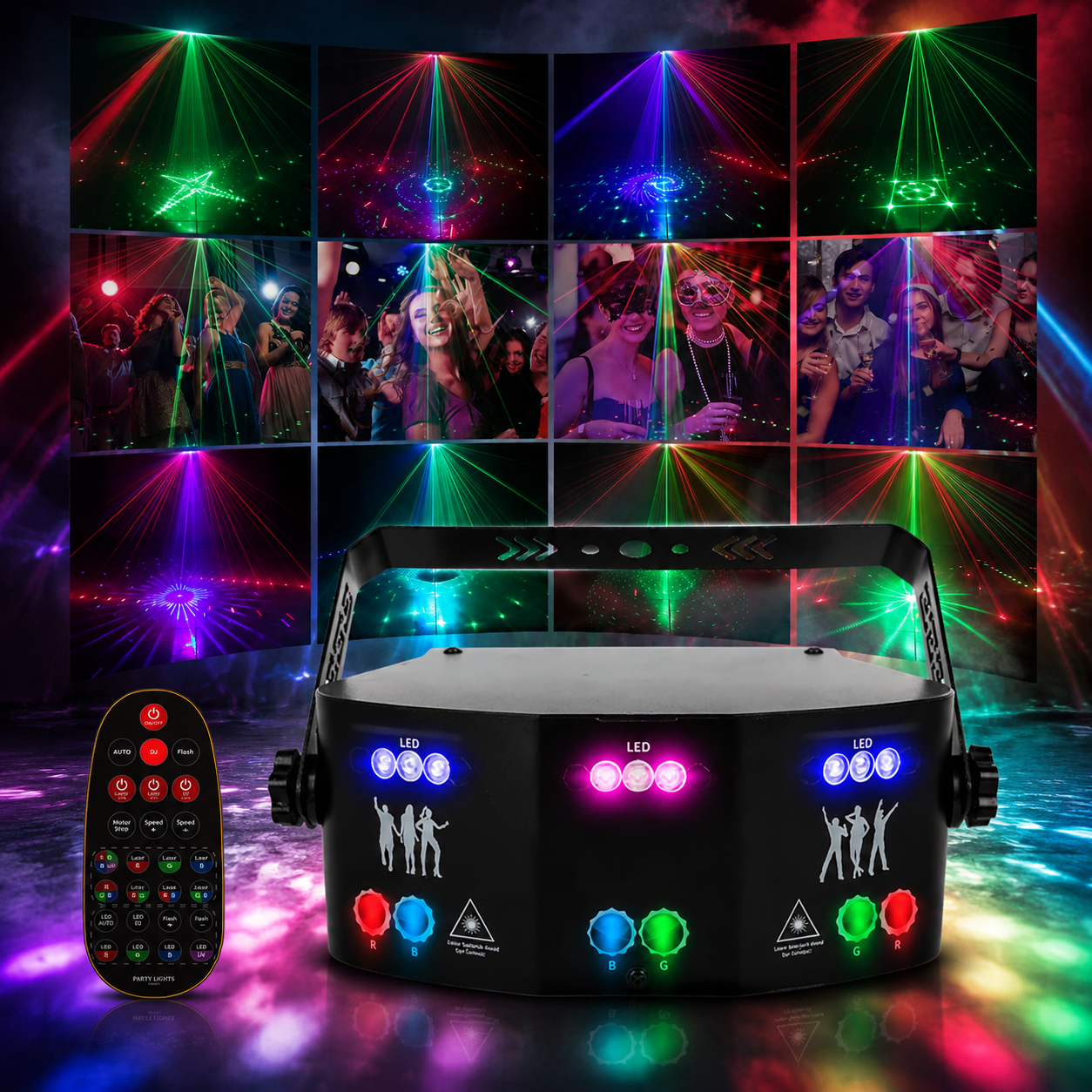 KTVLIGHTS RGB laser stage lights, suitable for DJ parties and events -B5
