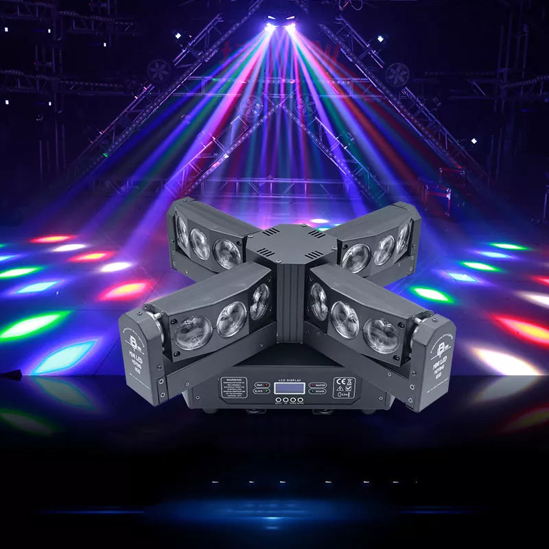 4 in 1 Cross Moving Head Light-B8