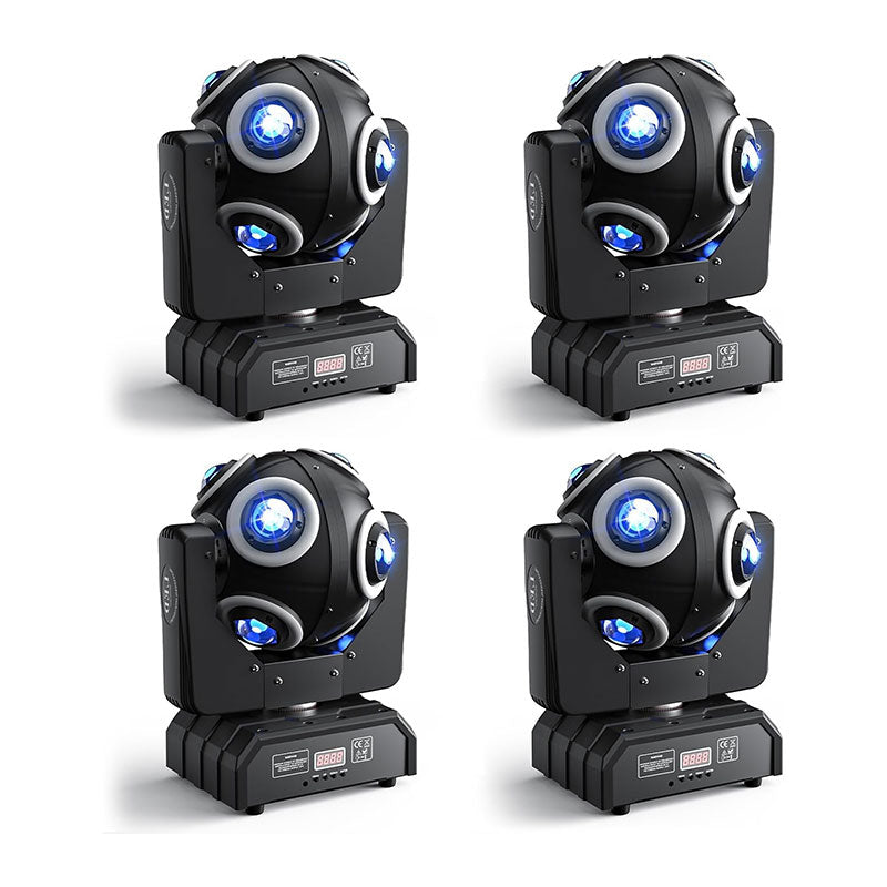 150W 8-LED RGBW 360° Rotating Moving Head Light-E65