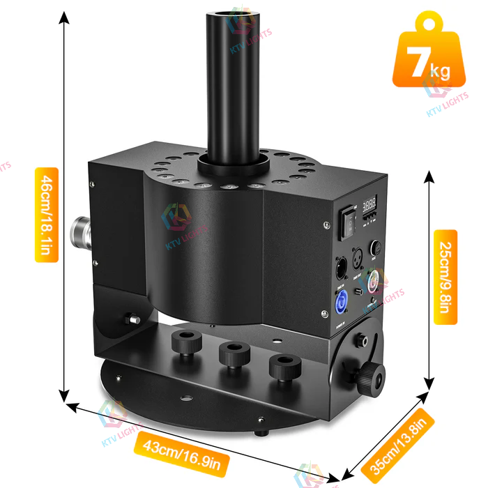 300W 18PCS 12v Three-color RGB Smoke Machine-Y10