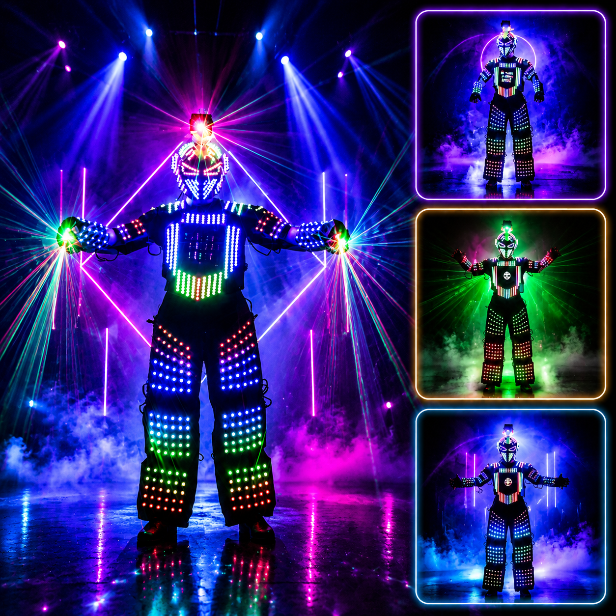 KTVLIGHTS Build Your Own Futuristic LED Robot Suit-M23