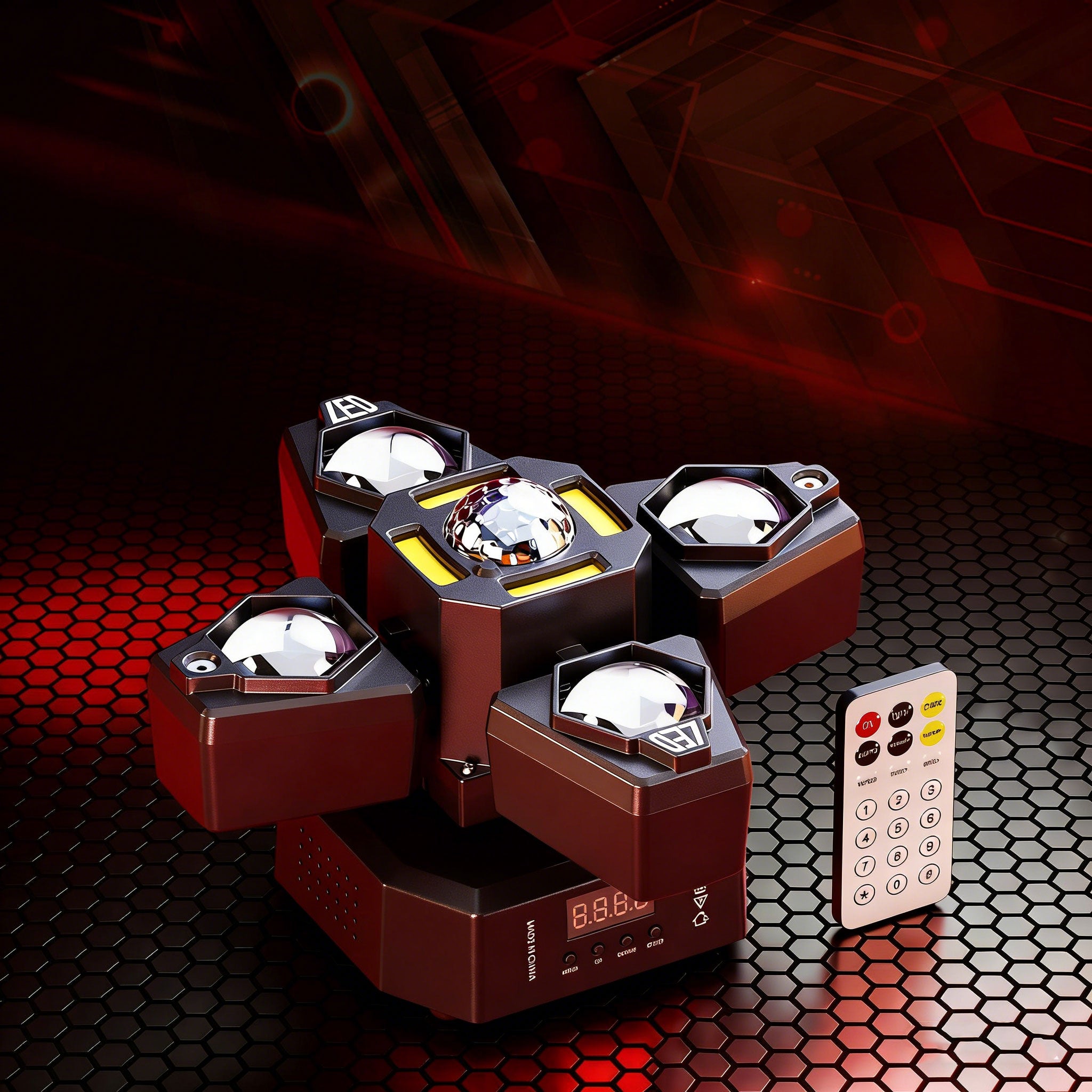 RGBW four-arm magic ball stage light-E73