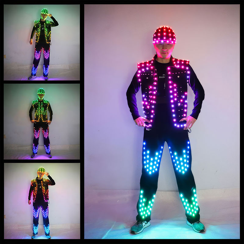 Full color LED clothing set