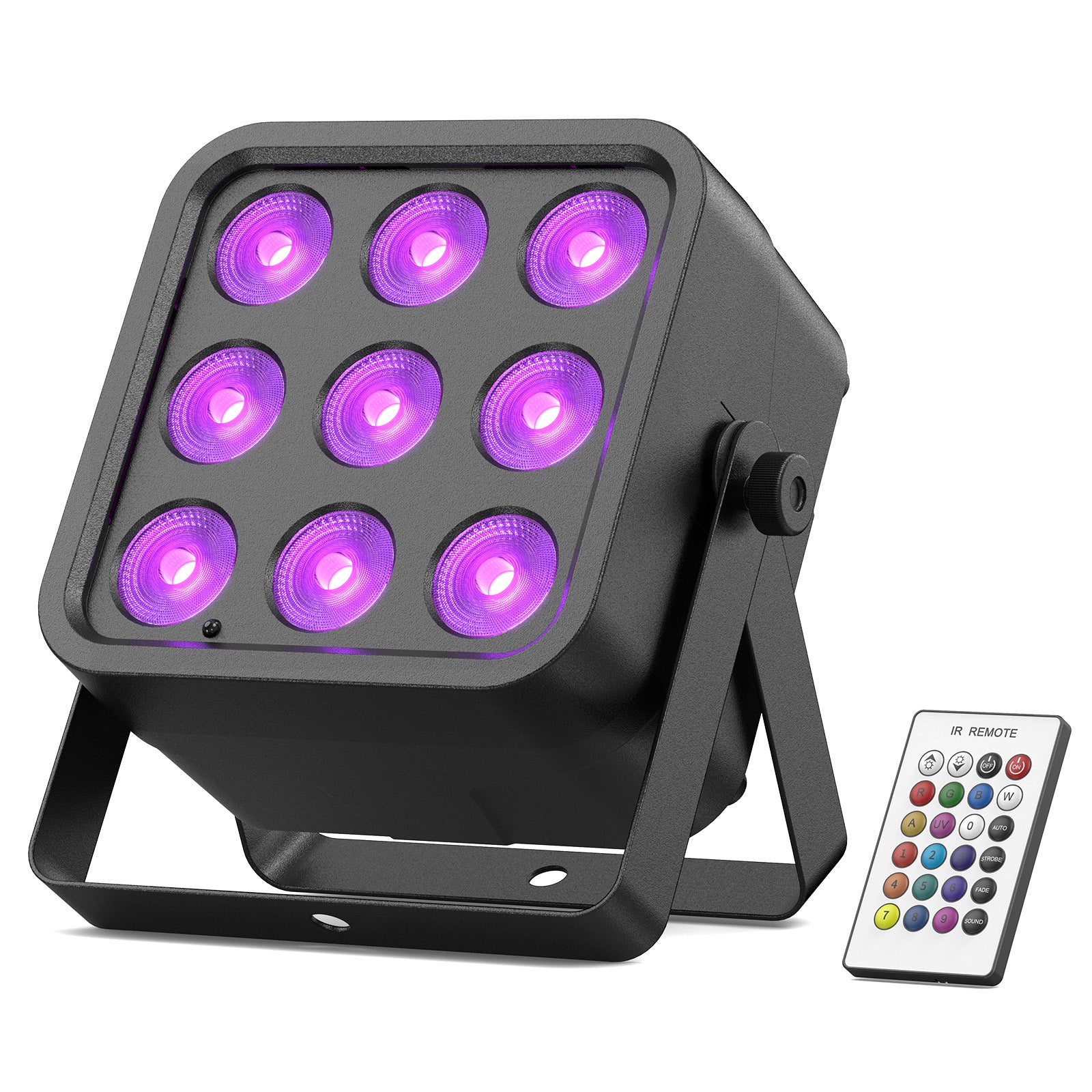 54W DMX6in1 RGBWAUV Rechargeable Stage Light-P25