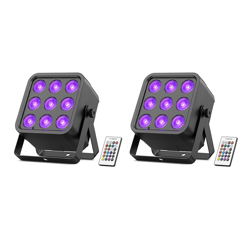 54W DMX 6 in 1 RGBWA UV Rechargeable Stage Light-P25