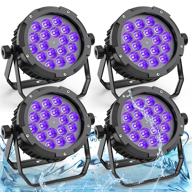 150W IP67 6-in-1 RGBW+UV Waterproof Par Light - P29