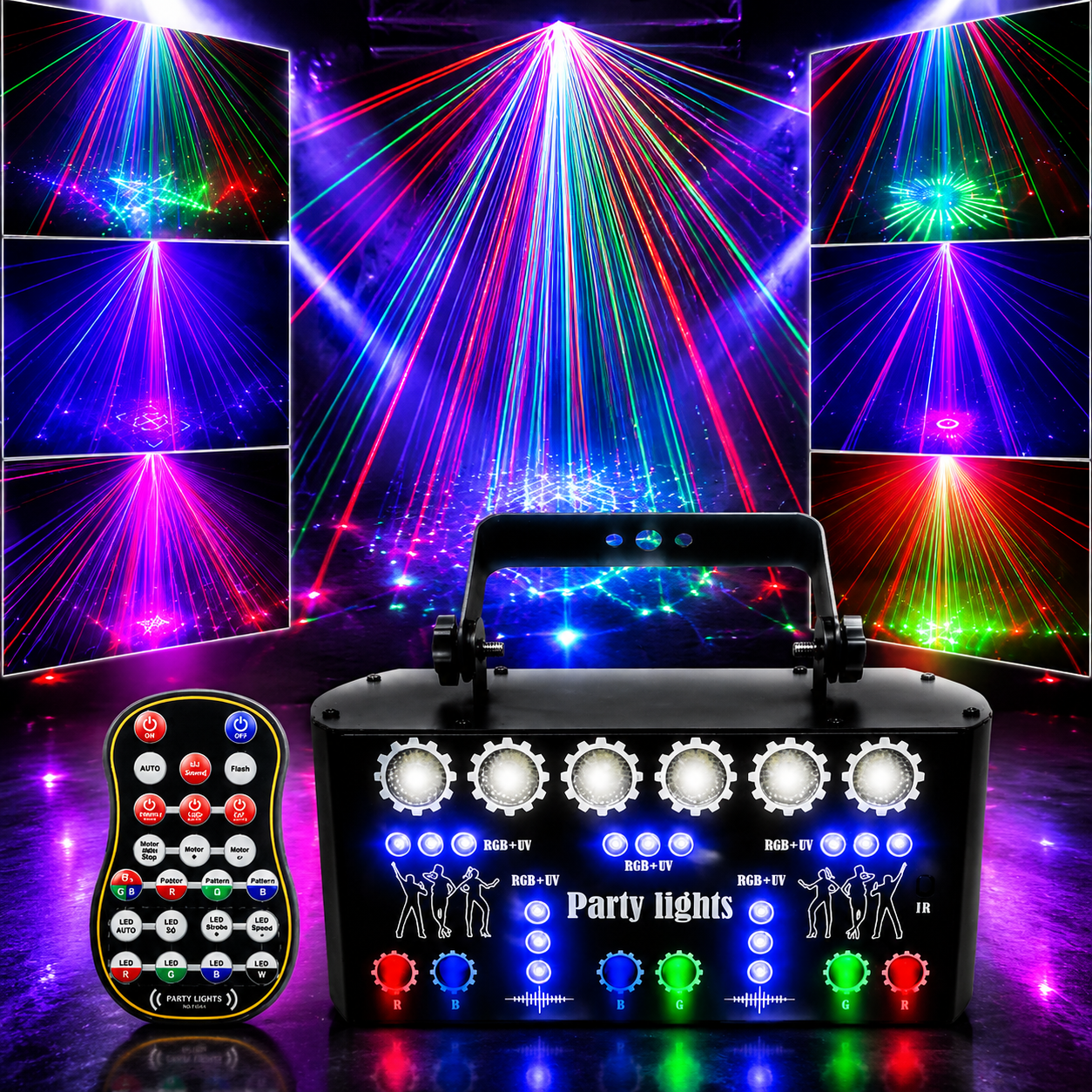 KTVLIGHTS RGB laser stage lights, suitable for DJ parties and events -B5