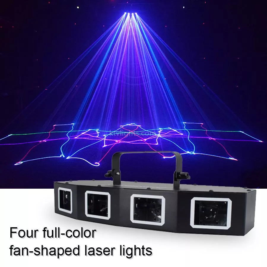 4-hole RGB scanning laser light DMX stage light-B25