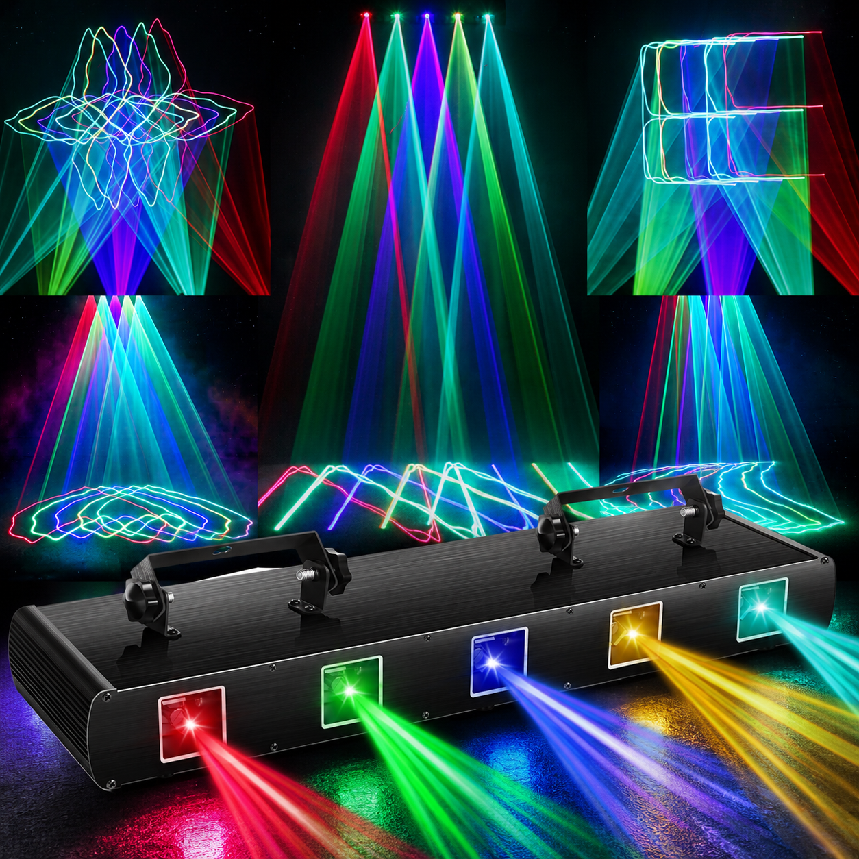 KTVLIGHTS5-Aperture RGB Laser Light for DJ Stage Parties-B2