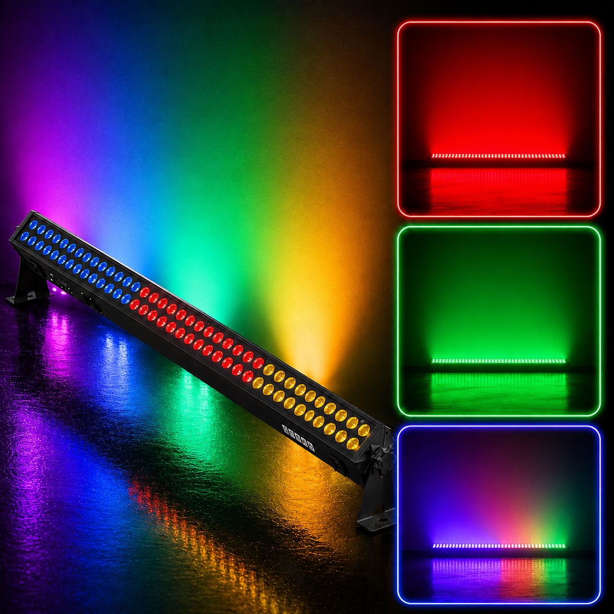 KTVLIGHTS 120W 80-LED 3-in-1 Wall Washer Light-X26