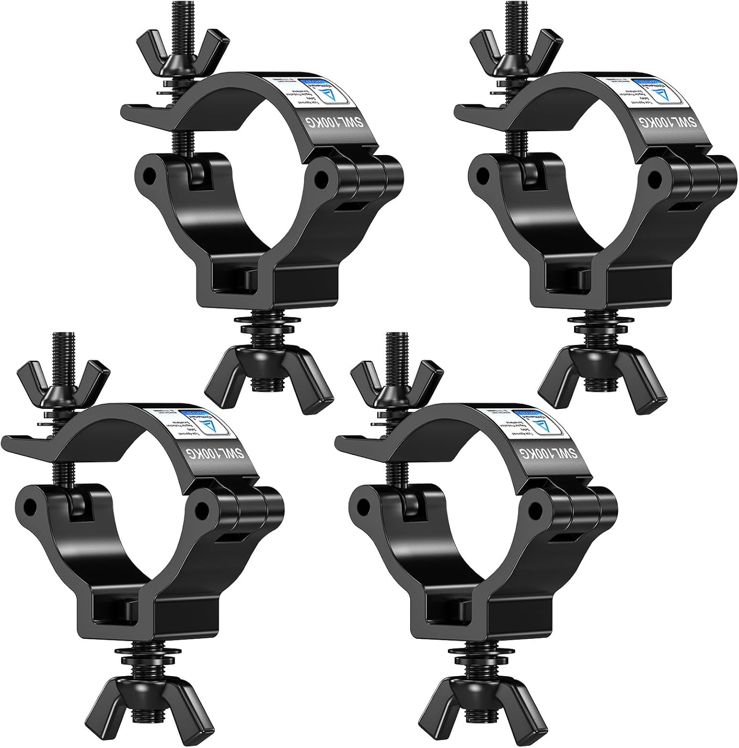 [4 Pack] Stage Lighting Clamps, TUV 2 Inch Truss Lighting Clamps