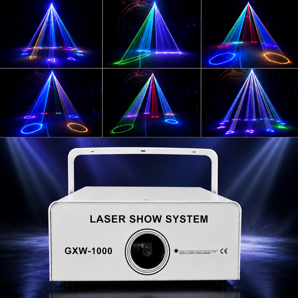 KTVLIGHTS RGB animation laser light suitable for DJ stages and party special effects.-A4