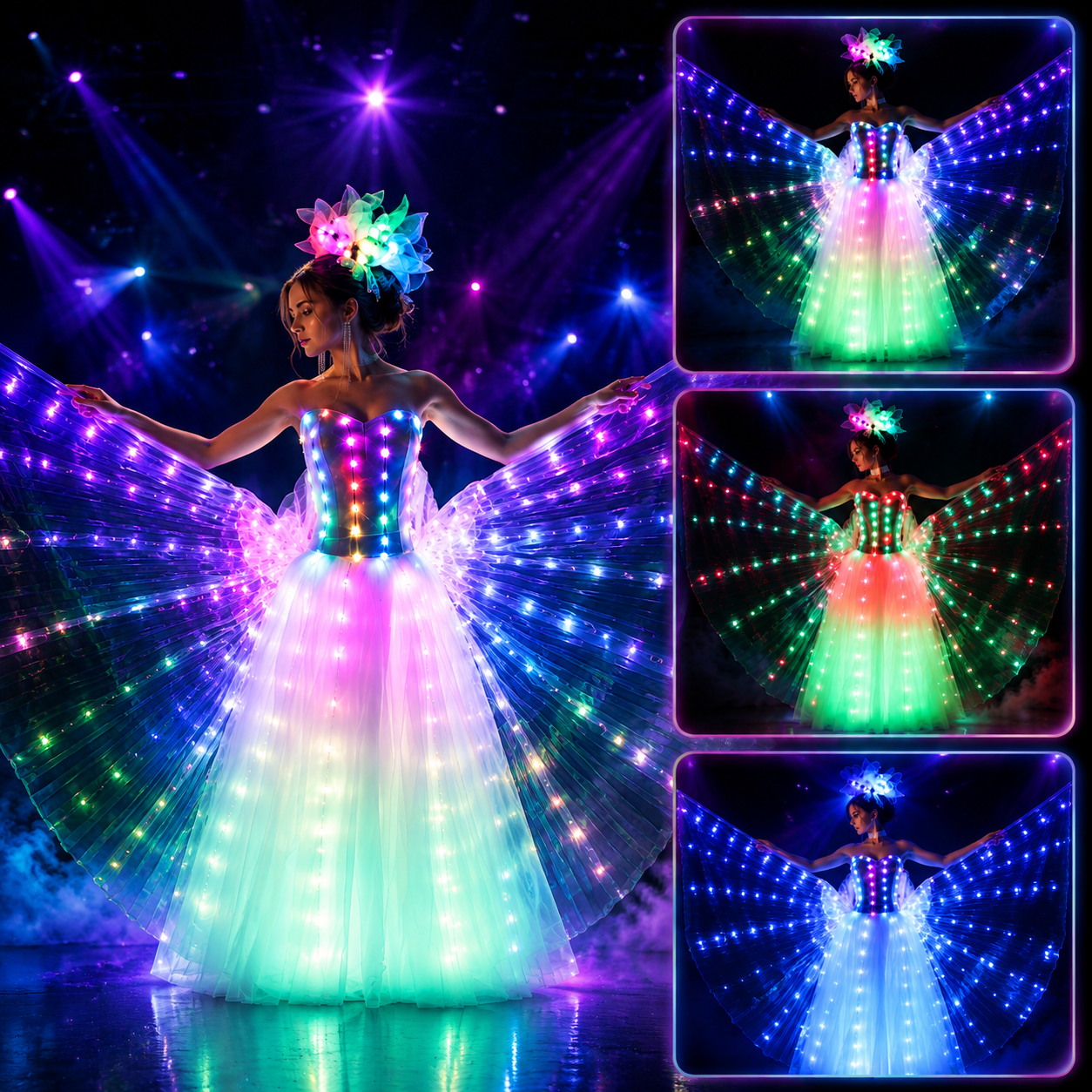 KTVLIGHTS LED Wings for Ballet, Wedding & Stage Performance-M52