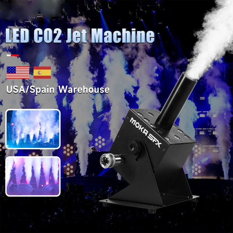 efecto de etapa de Canon del jet de Cryo de la máquina de niebla del jet del CO2 de 12x3w LED