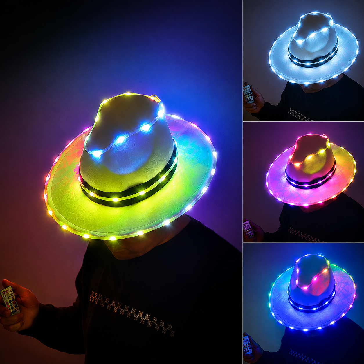 Full-Color Cool LED Hat for Party-M6