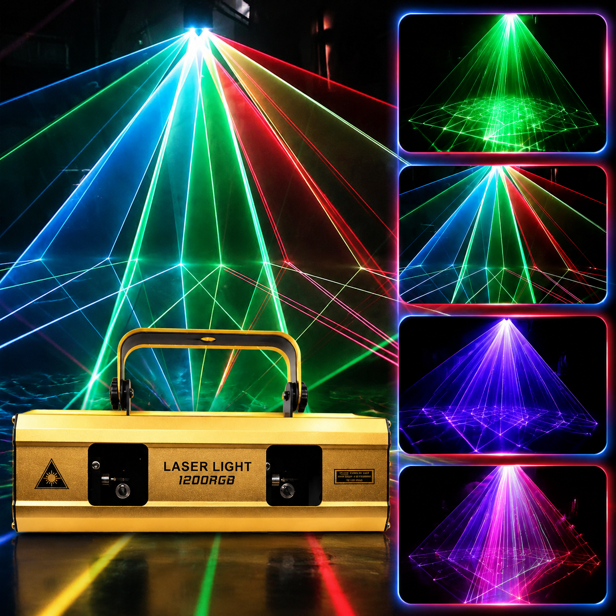 KTVLIGHTS 2000mW Laser Beam Light – DJ Stage Party Light – DMX512-A5