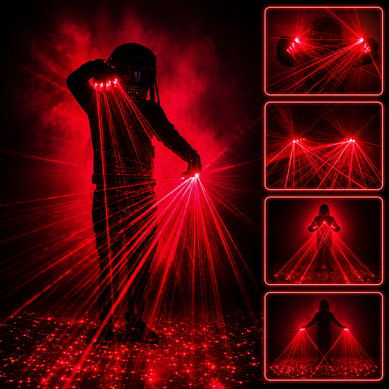 KTVLIGHTS creates stunning light shows using laser gloves-M11