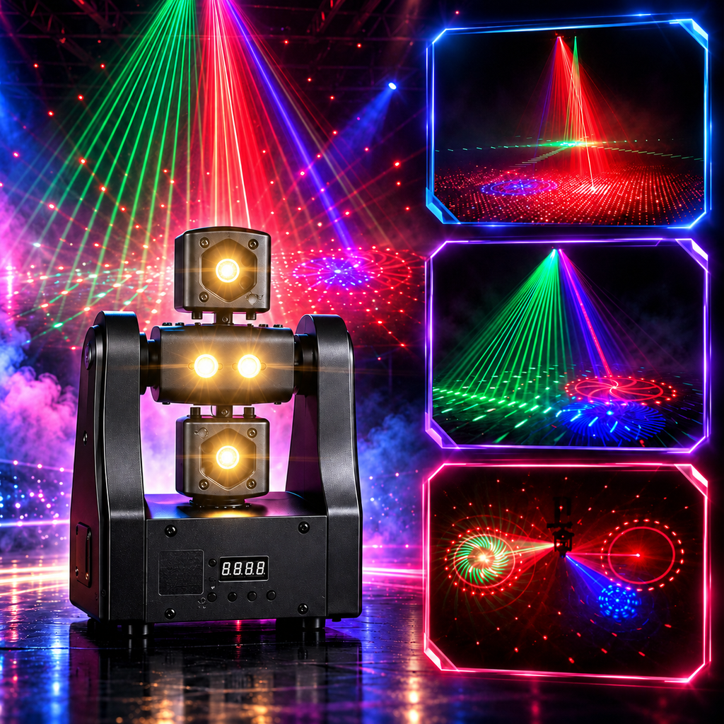Moving Beam Led KTVLIGHTS 36W/48W Mini Moving Head Beam Light DMX512 Remote-E101