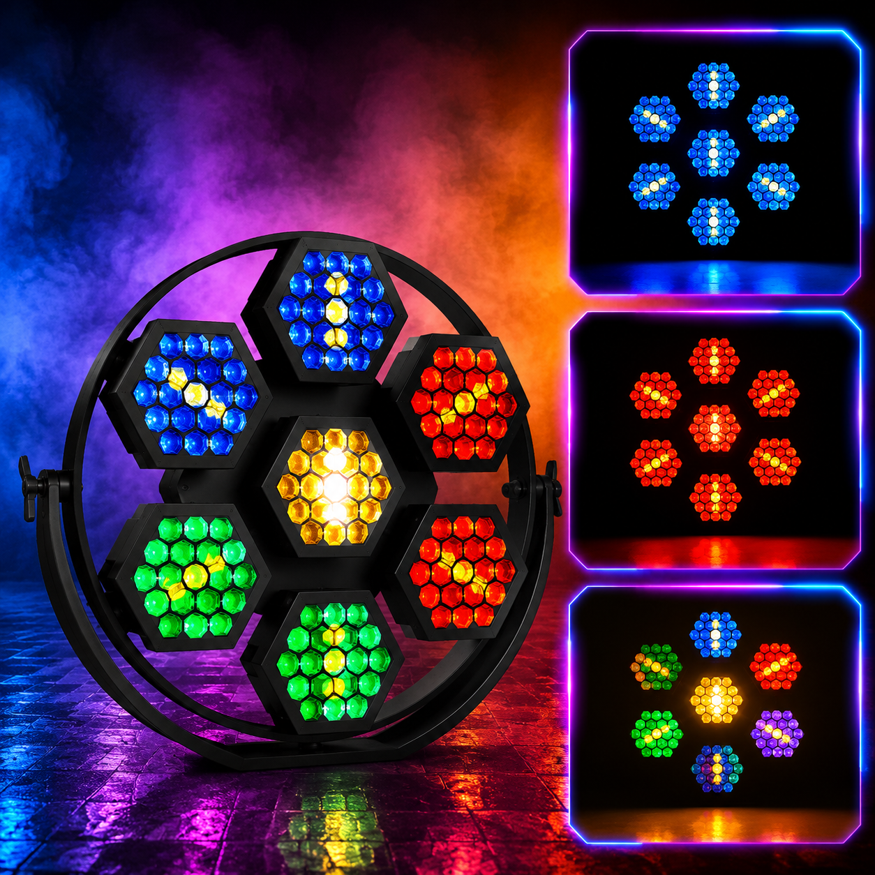 KTVLIGHTS 200W RGB COB LED Retro Strobe Light-F1